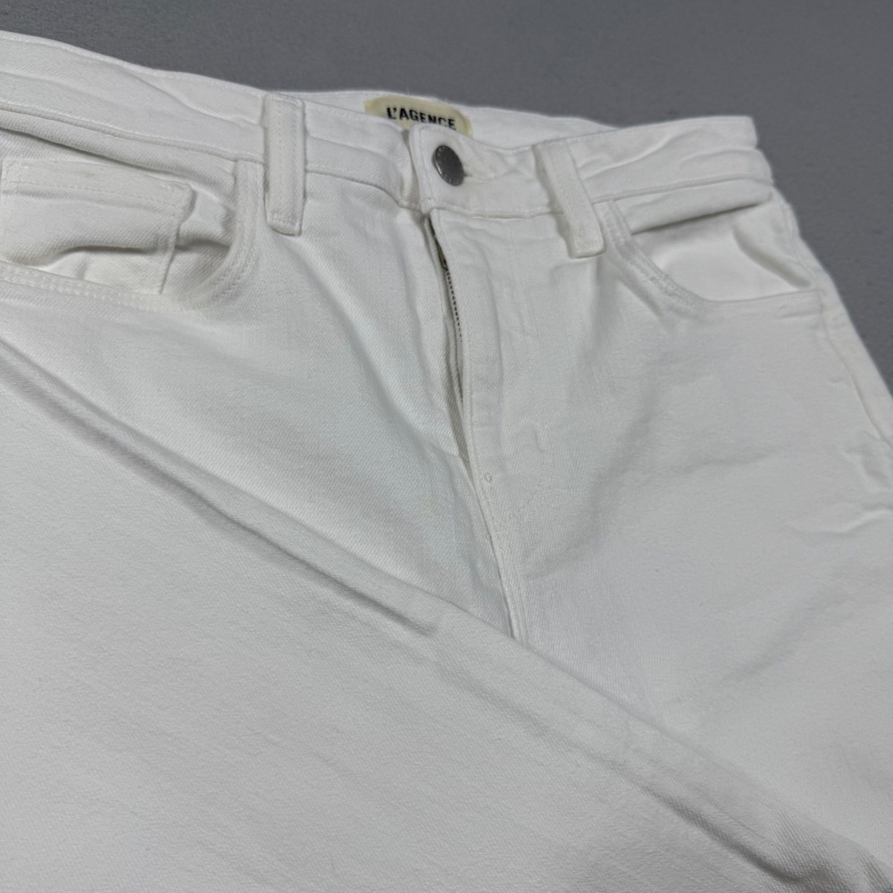 L'AGENCE White Flare Jeans